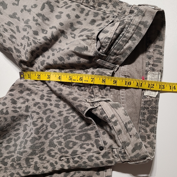 Current Elliott Stiletto Womens Size 27 Leopard Pants Grey Ankle Cropped - Picture 7 of 9